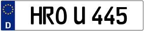 Trailer License Plate
